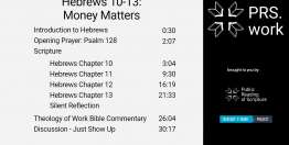 Hebrews Chapters 10-13: Money Matters