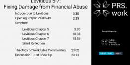 Leviticus Chapters 5-7: Fixing Damage from Financial Abuse