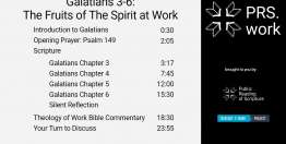 Galatians Chapters 3-6: The Fruits of The Spirit at Work